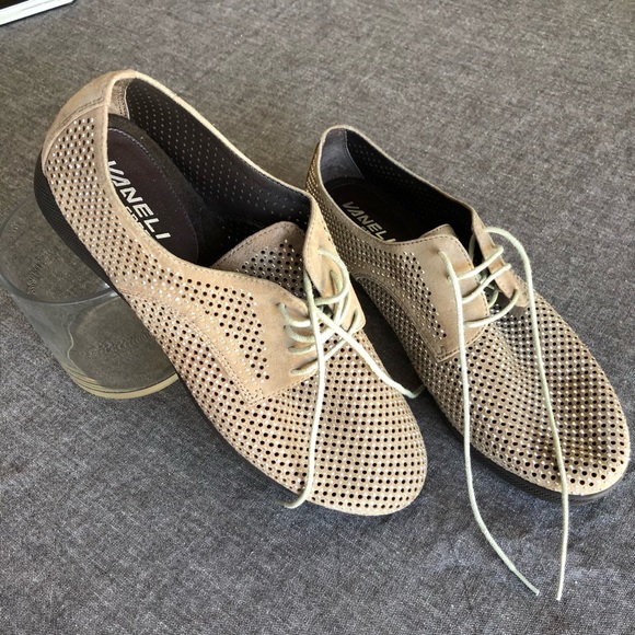 Vaneli Shoes - Vaneli sport wedge mocha suade shoe size 8M